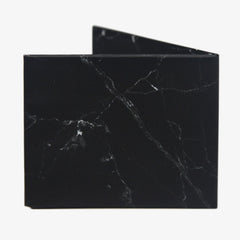 Black Marble Bifold Wallet - The Walart - Paper Wallet