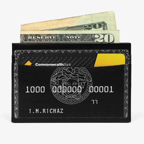 Black Card Wallet - The Walart - Paper Wallet