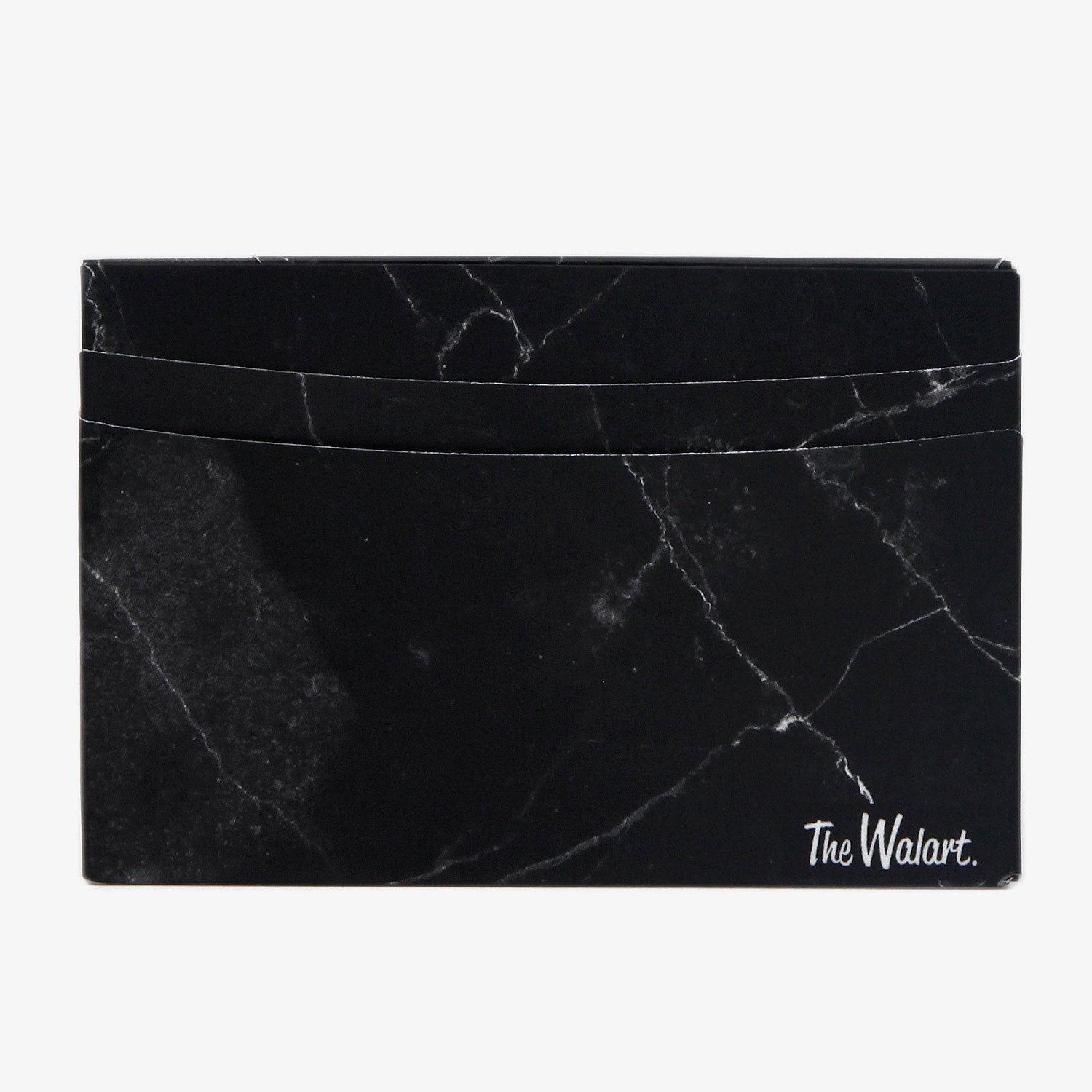 Black Marble Card Wallet - The Walart - Paper Wallet