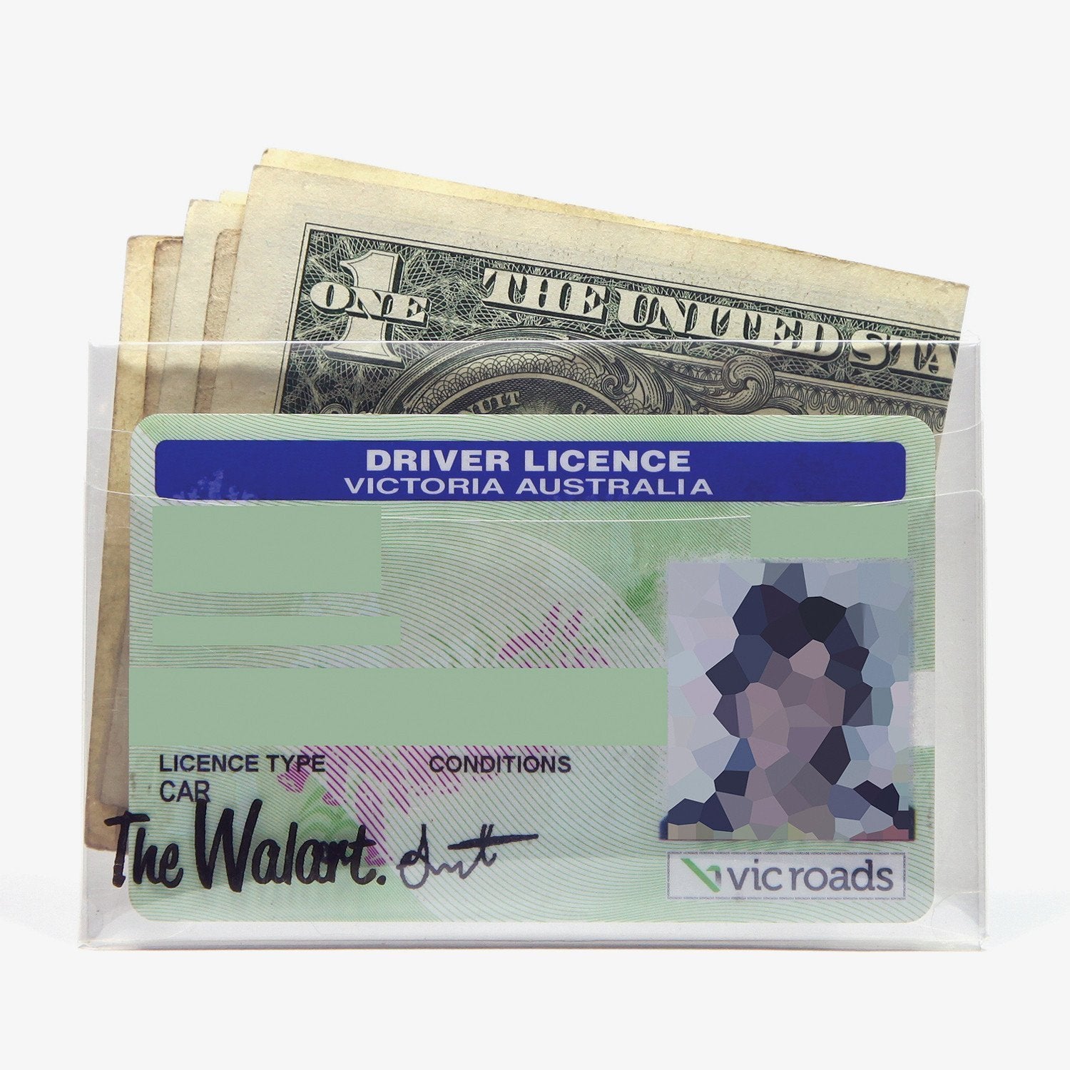 Clear Card Wallet - The Walart - Paper Wallet