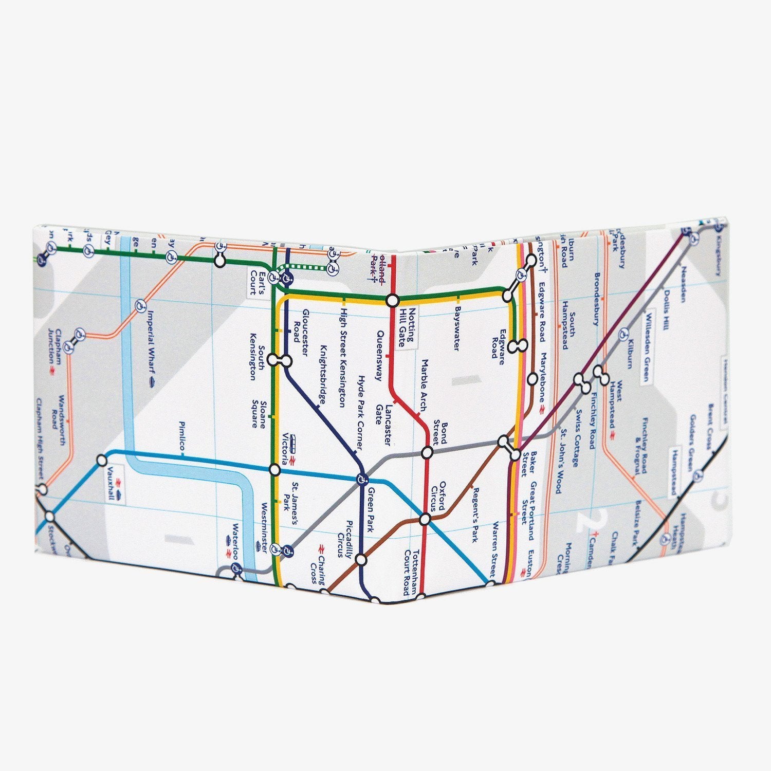 London Tube Bifold Wallet - The Walart - Paper Wallet