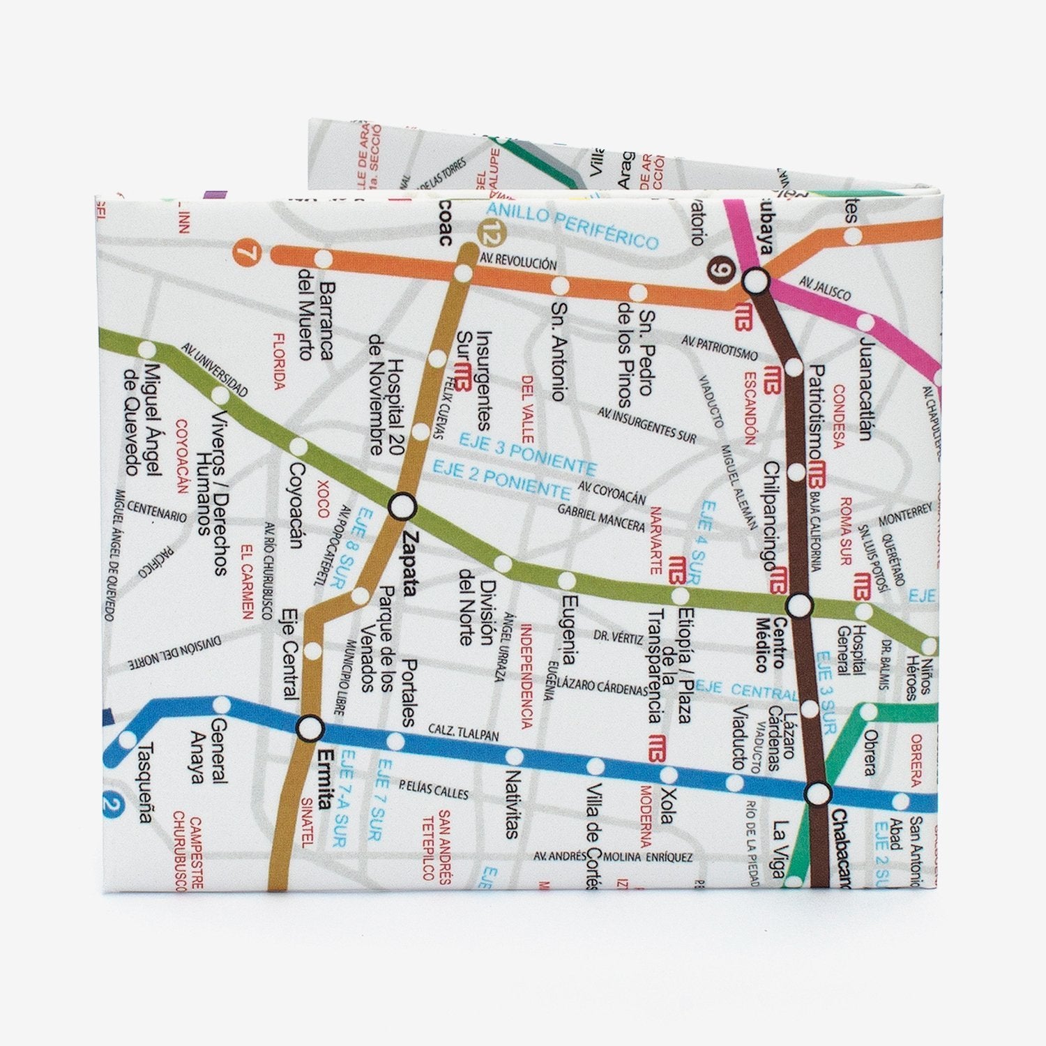Mexico City Metro Bifold - The Walart - Paper Wallet
