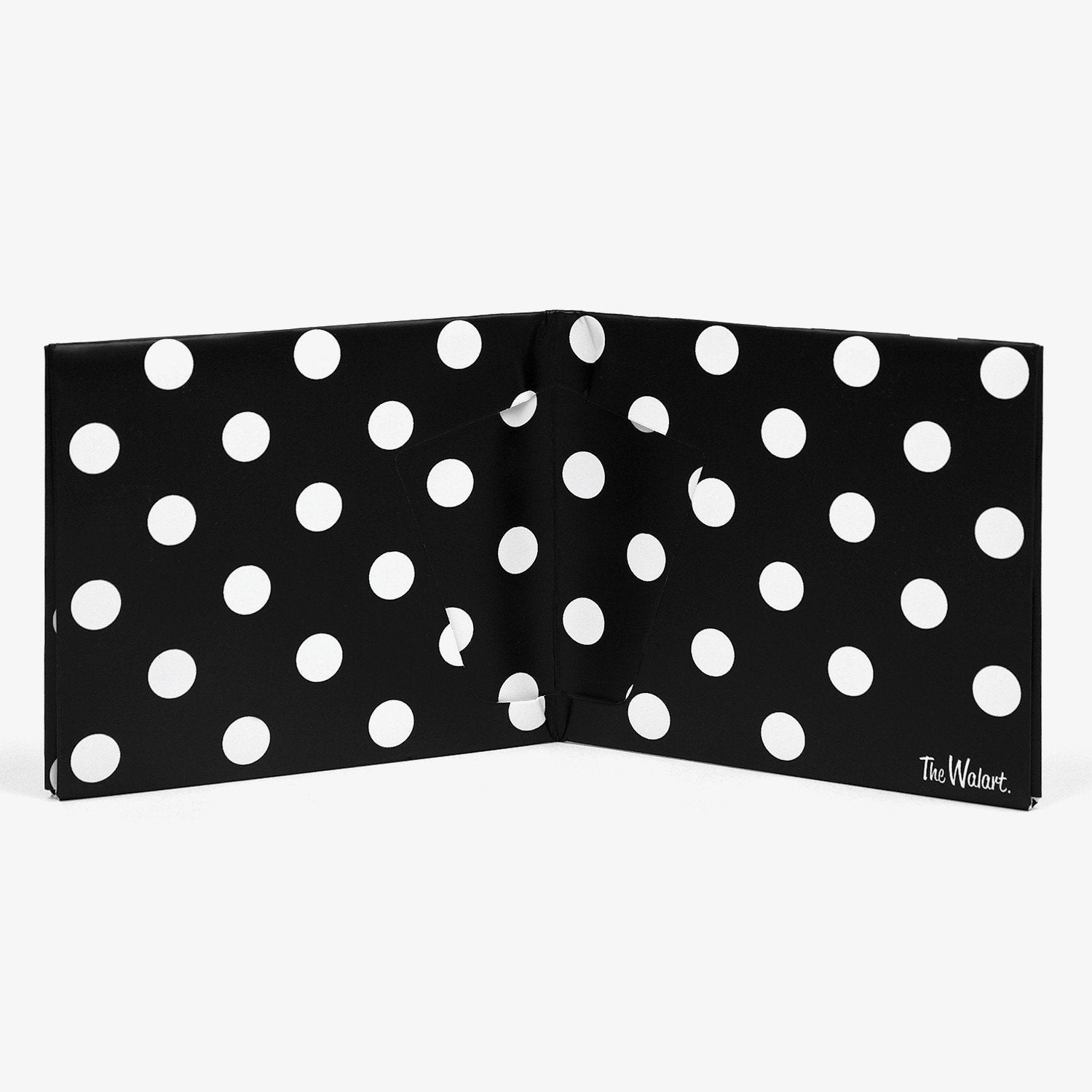 Polka Dot Black Bifold Wallet - The Walart - Paper Wallet